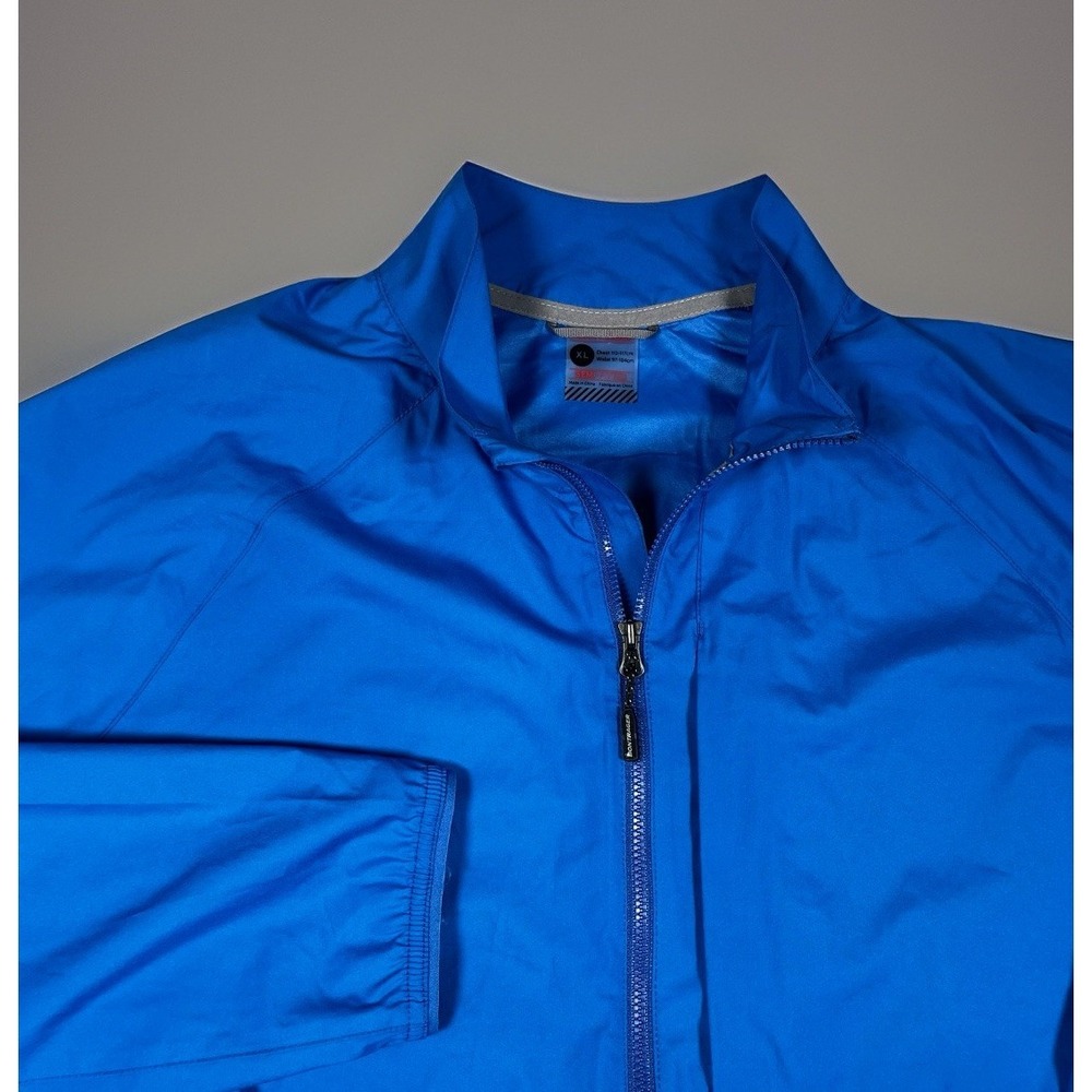Bontrager Circuit Windshell Jacket‎ Men XL Blue Semi-Fitted Profila Full Zip-EUC
